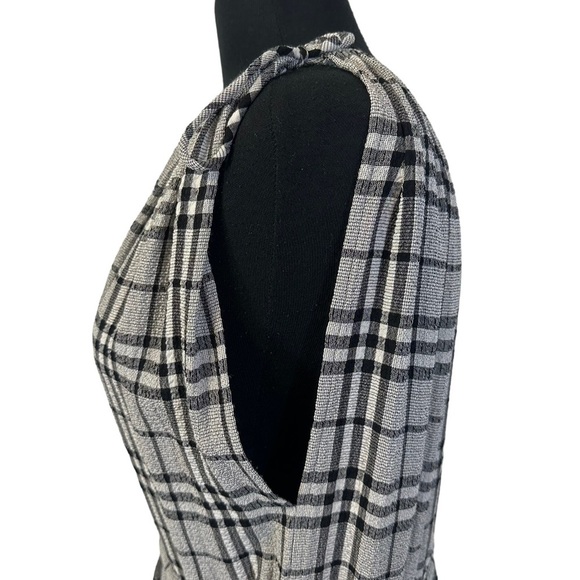 Current Air Plaid Sleeveless Dress S Gray Black - Picture 6 of 15